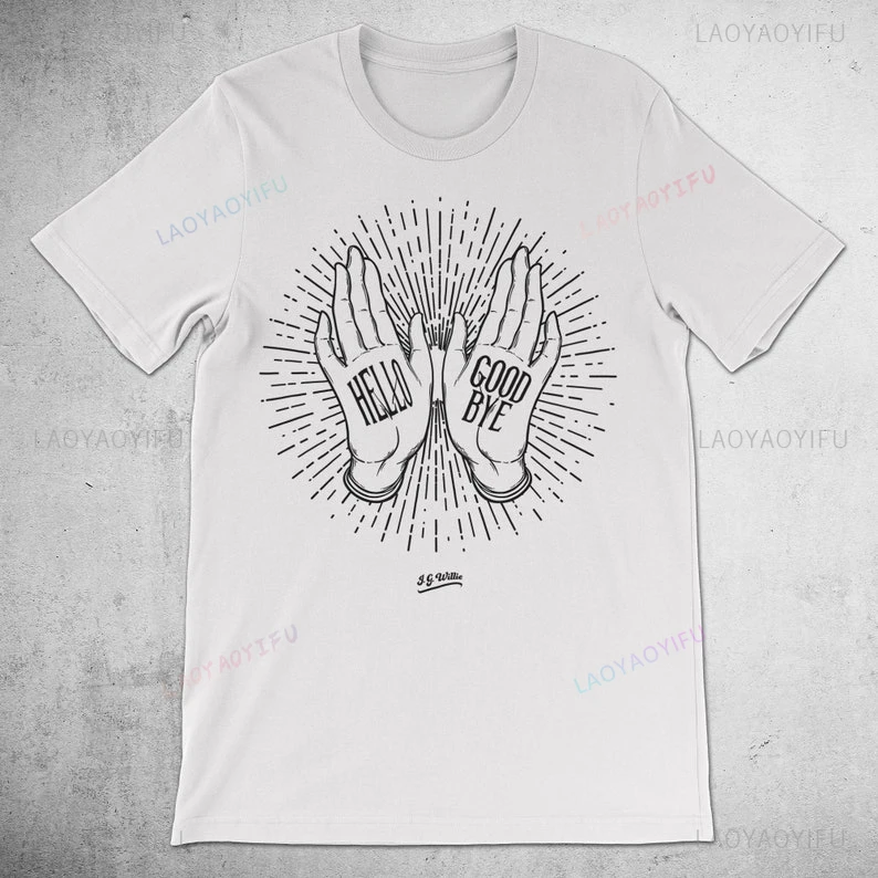 

Umbrella Academy - Destiny's Children Women and Men Tshirt Klaus Cult - Hello Goodbye Hands - Premium Cotton Tee Tops