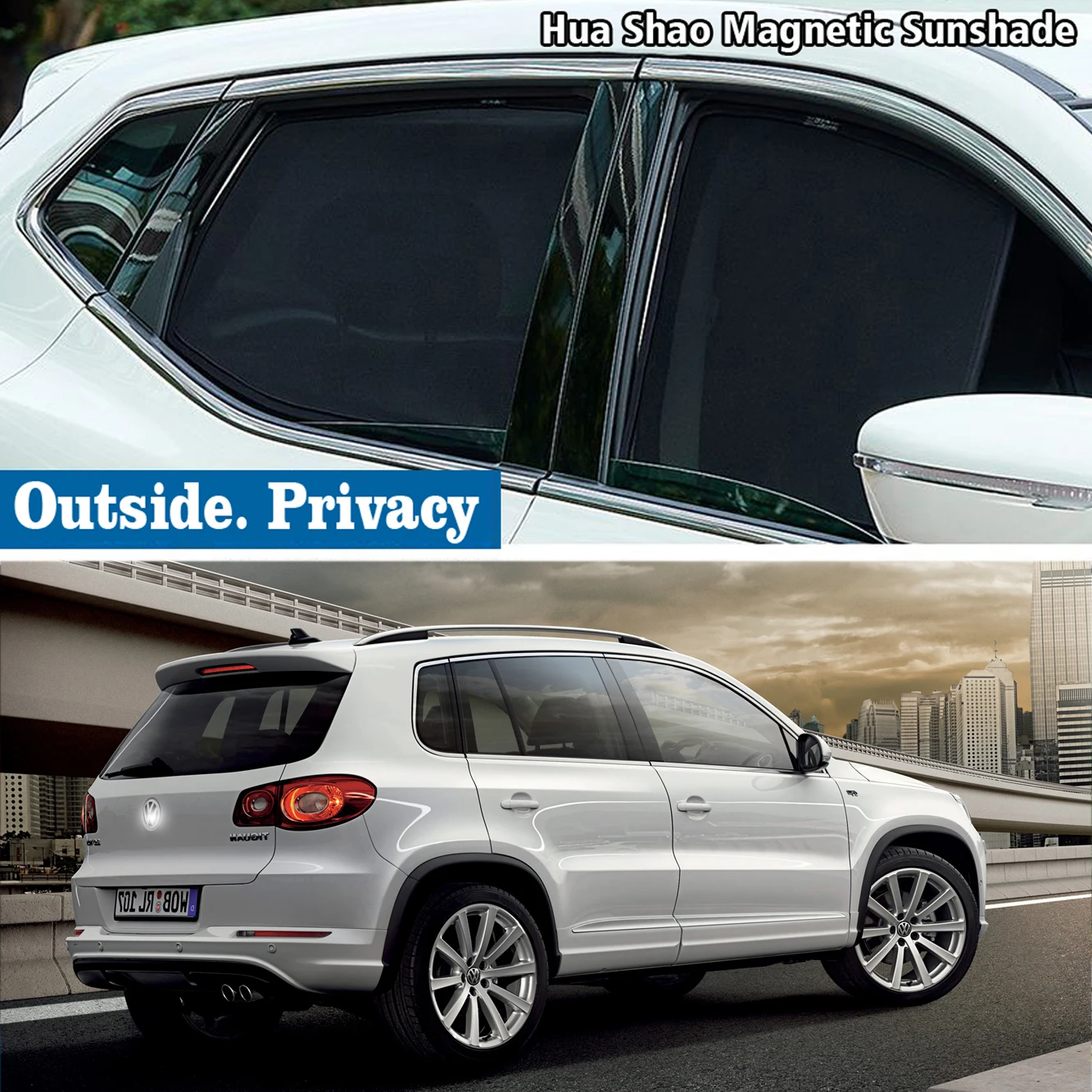 

Magnetic Car Sunshade Shield Front Windshield Frame Curtain Sun Shade For Volkswagen VW Tiguan MK1 5N 2007 - 2016 Accessories