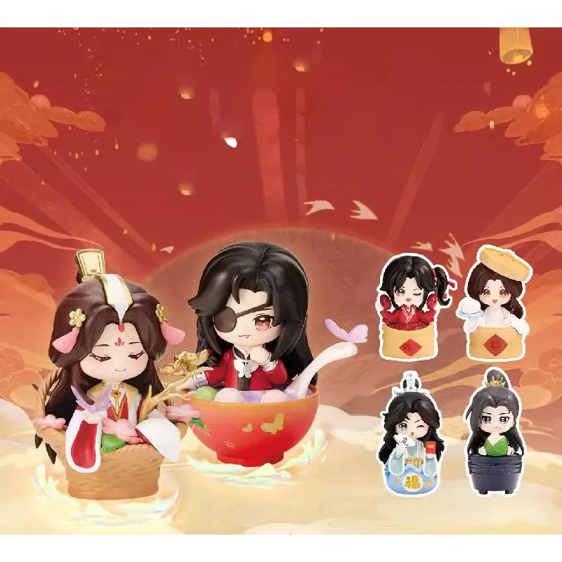 

In Stock Original Wan Dian Wu Xian Heaven Official's Blessing Xie Lian Hua Cheng San Lang Ming Yi Super Cute Q Version Model