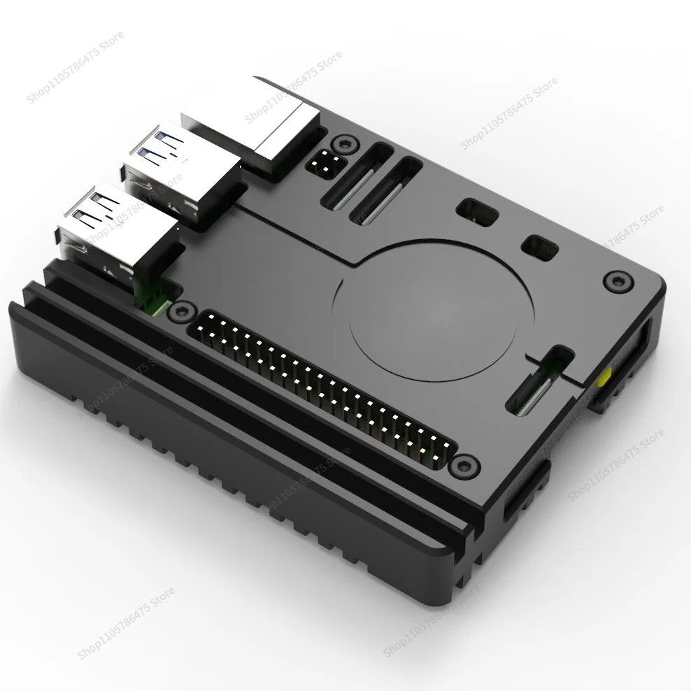 For Aluminum CNC Ultra-Thin Case Compatible with Raspberry Pi 5 5B