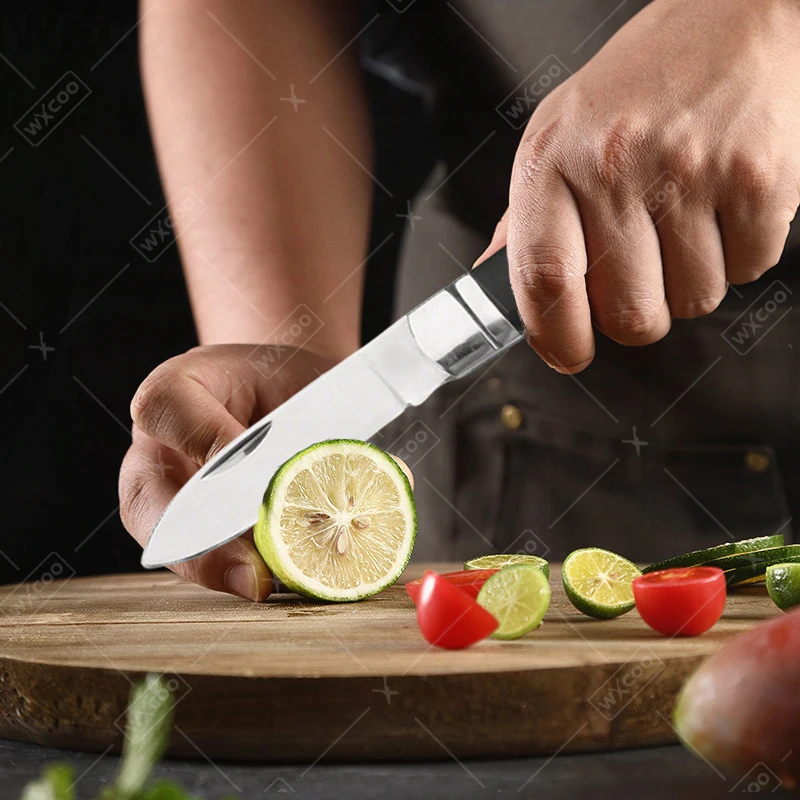 WXCOO Folding Knife Forged Kitchen Utility Knife for Fruit Paring Chef Knife Meat Cleaver Cooking Housheold Kitchen Accessories
