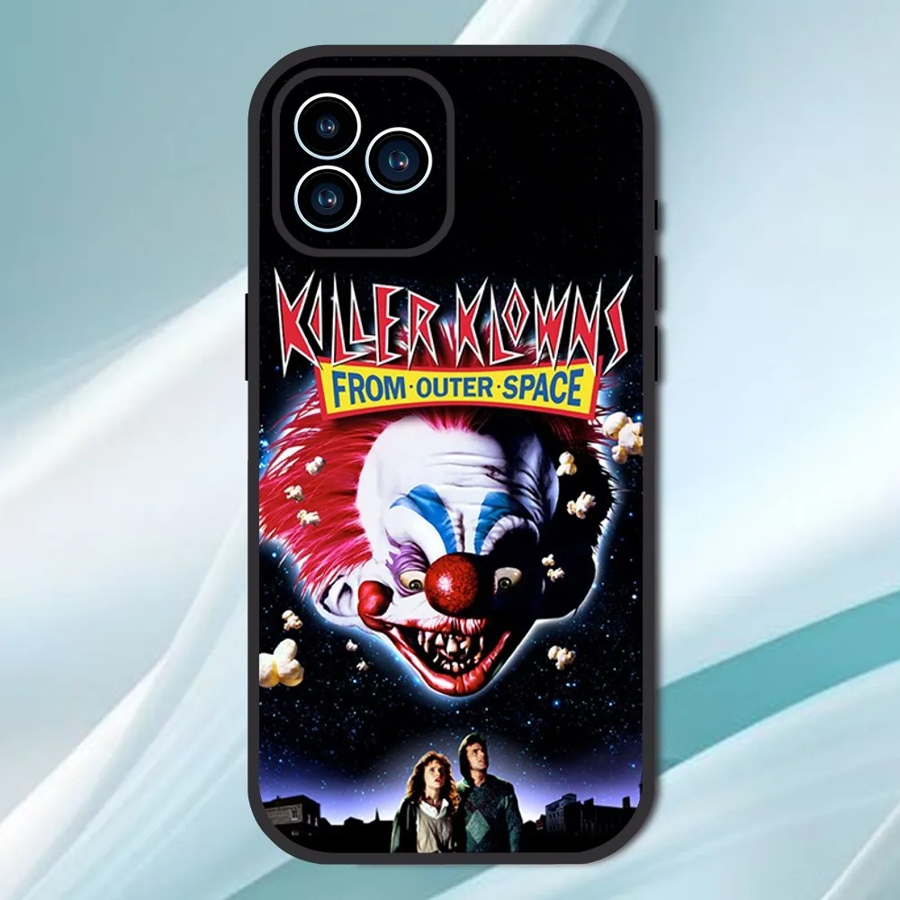 Movie K-Killer Klowns From Outer Space Phone Case For iPhone 13 12 11 14 15 Pro XS Max XR X 8 7 6S 6 Plus Soft Back case