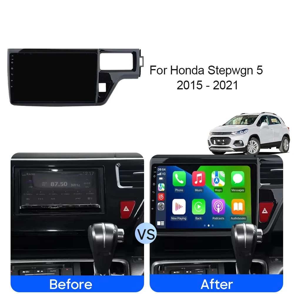 Android 14 For Honda Stepwgn 5 2015 - 2021 Right Hand Driver Car Radio Stereo Multimedia Player 5G GPS Navigation WIFI No 2 din