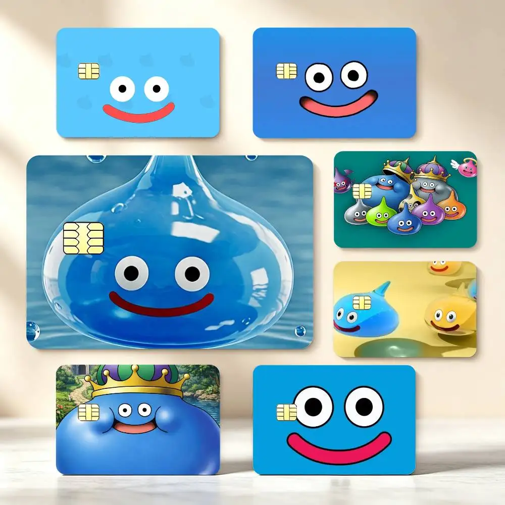 Cartoon Slime Dragon Q-Quest High‑Def Game Chip Decals Credit Card Tiny Waterproof Vinyl Decor Practical Present