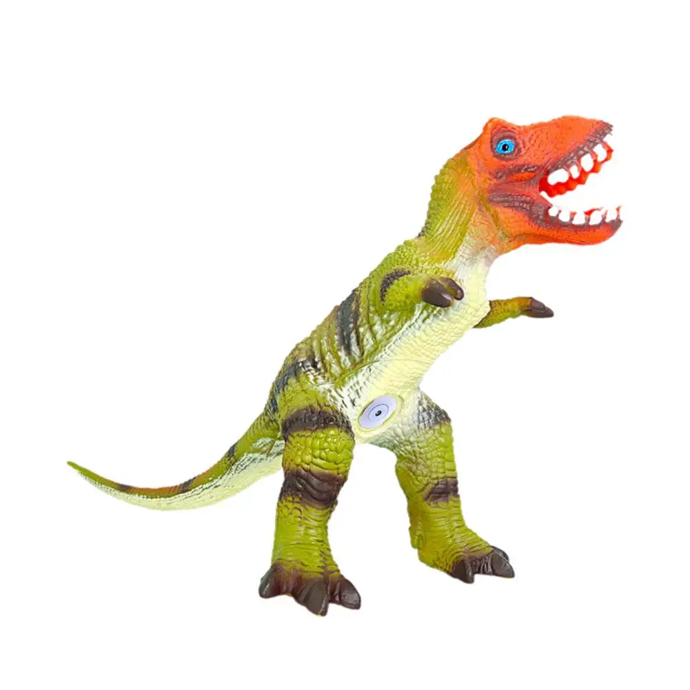 Modelo de Animal de simulación de dinosaurio, realista con Gel suave sonido de juguete, Regalo Seguro y Material, mundo de los niños, G5M5