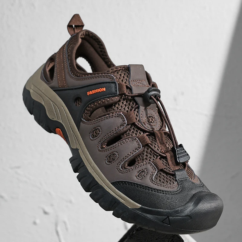 

New Arrival Summer Men Sandals Water Shoes Mens Casual Shoes Outdoor Beach Shoes Hollow Out Male Roman Shoe Leisure Walk Sandaly