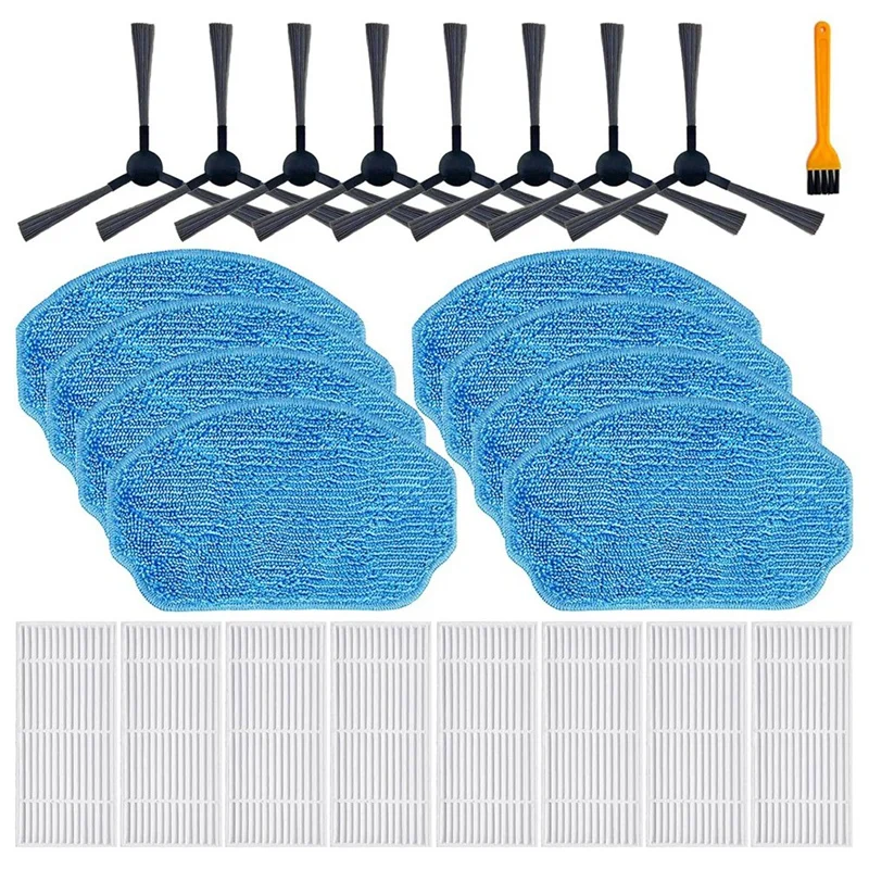 For MAMNV ZCWA ONSON GTTVO BR150/BR151 MANVINS G20, 2-In-1 Robot Vacuum Mop Pads Hepa Filters Side Brush Accessories