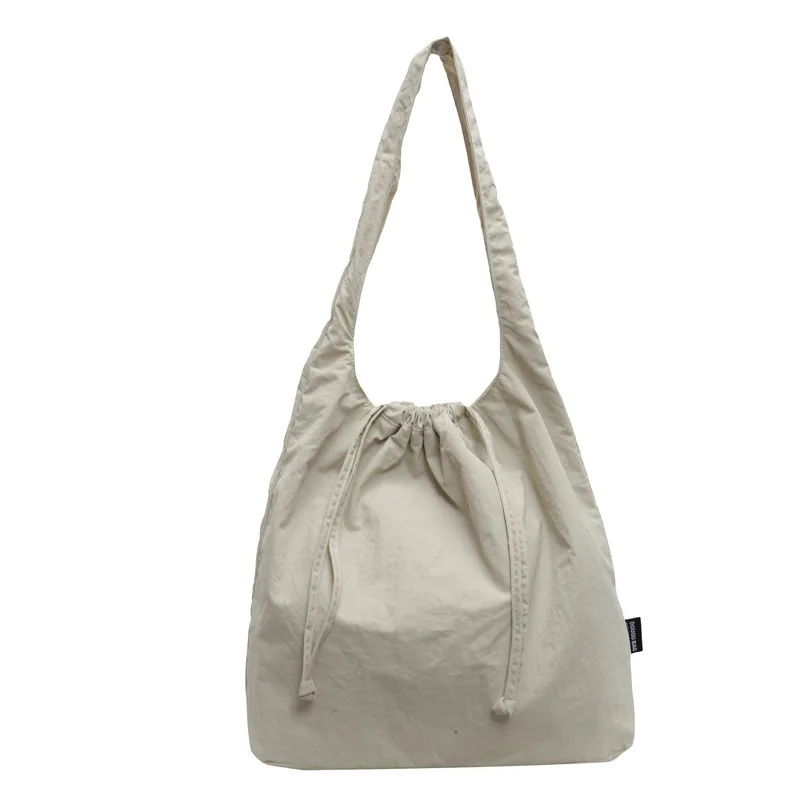 

Superior Quality Minimalist Drawstring Women's New Solid Color Shoulder Famous Tote Bag College Student Handbag Women's Handbag