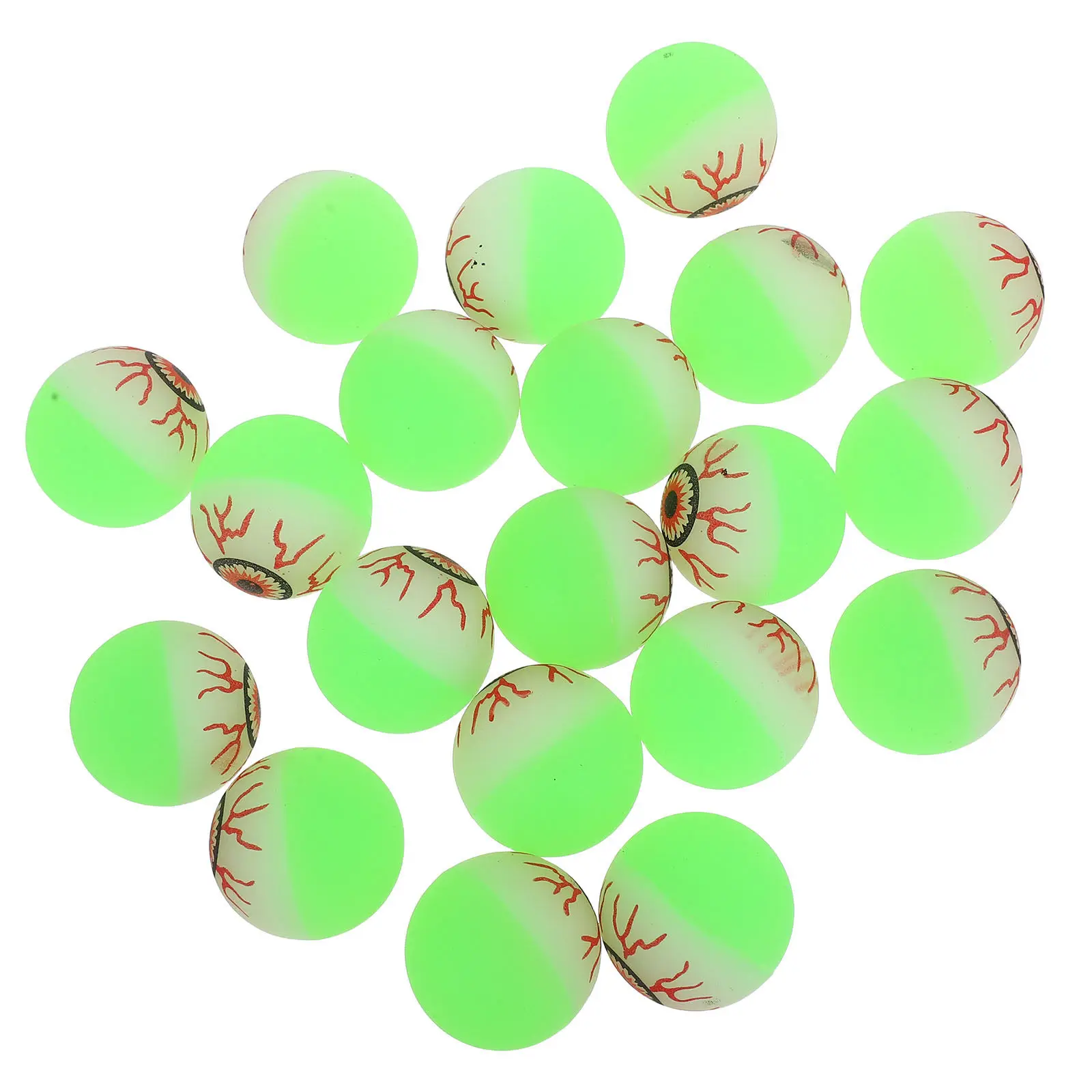 

20Pcs Glowing Eyeballs Luminous Bounce Eyeball Halloween Decor Scary Party Supply Festive Ornament Terrifying Atmosphere Prop