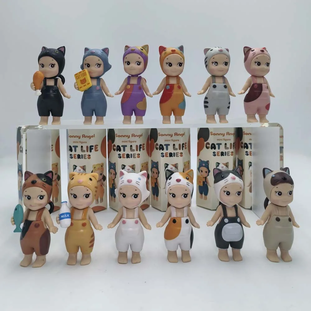 

Sonny Angel Cat Life Series Blind box Action Figures Cute Mysterious Surprise Toy Anime Model Doll Child Christmas Gifts