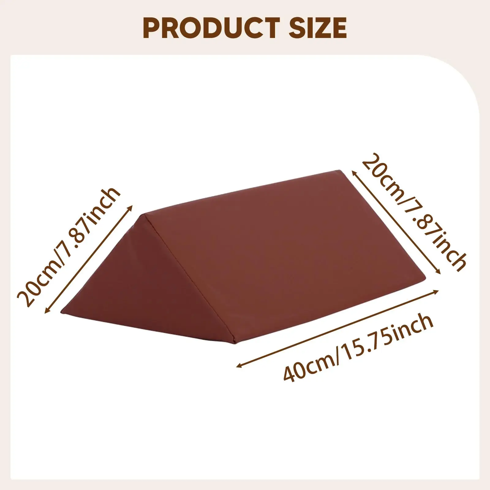 وسادة مثلثة للسرير مريحة وناعمة لدعم الظهر ومسامية لتعزيز الساق #6