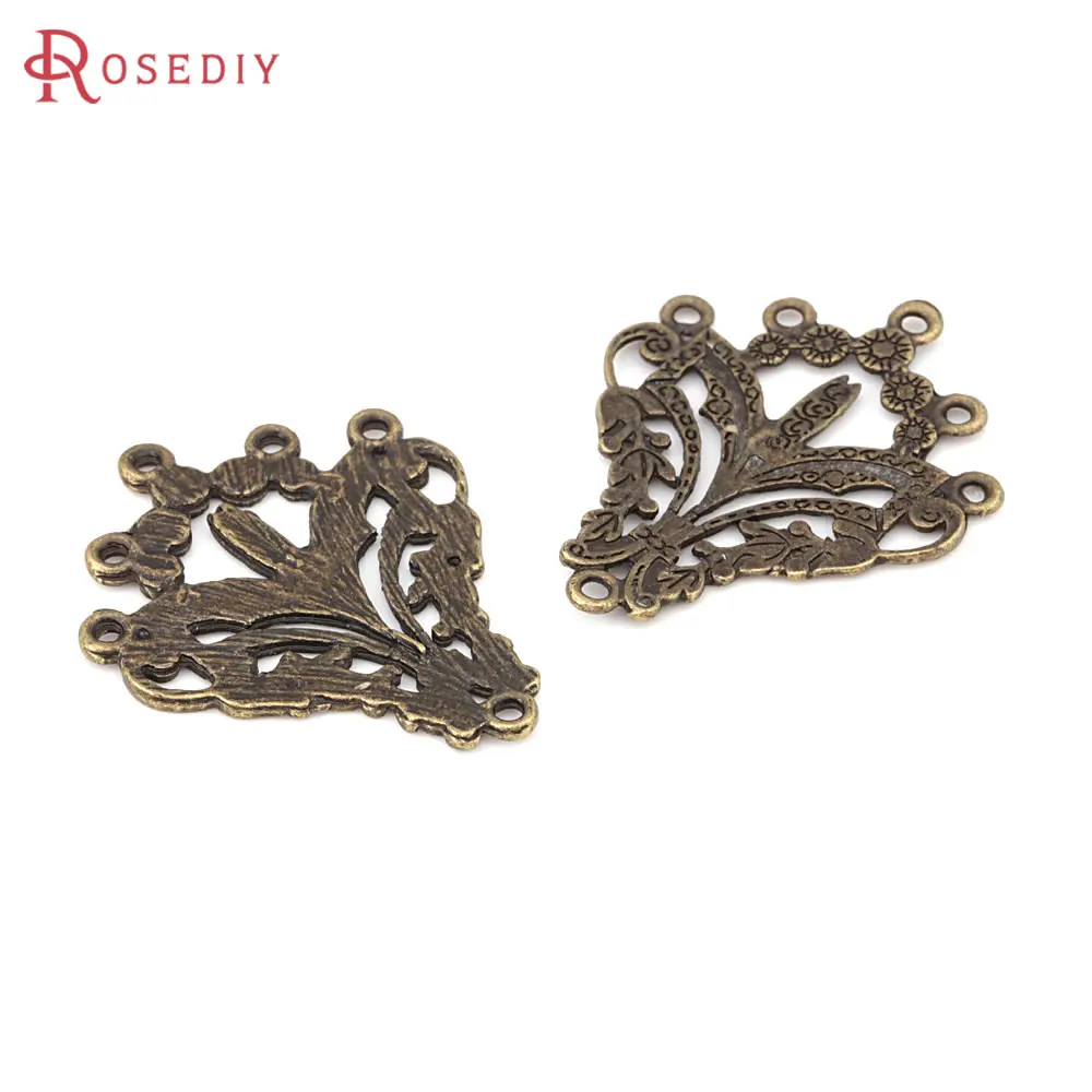 10PCS Antique Bronze Zinc Alloy Earrings Charms High Quality Diy Jewelry Making Supplies Necklace Earrings Accessories for Women