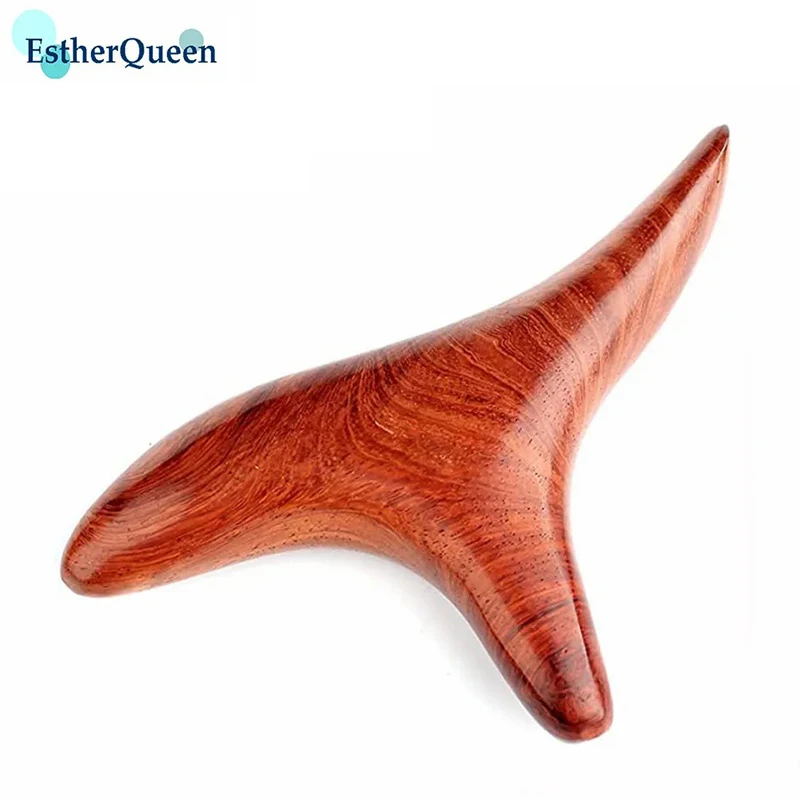 

EstherQueen Wood Trigger Point Massager Gua Sha Tools for Boby and Foot Massage and Spa,Reflexology Wing Shape Massager