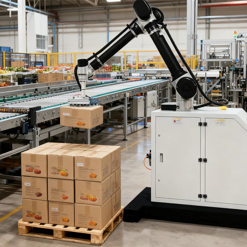 Industrial Collaborative Robot Palletizing Manipulator No Programming 24 Hour Mobile Layout For Beverage Food Chemical Plants