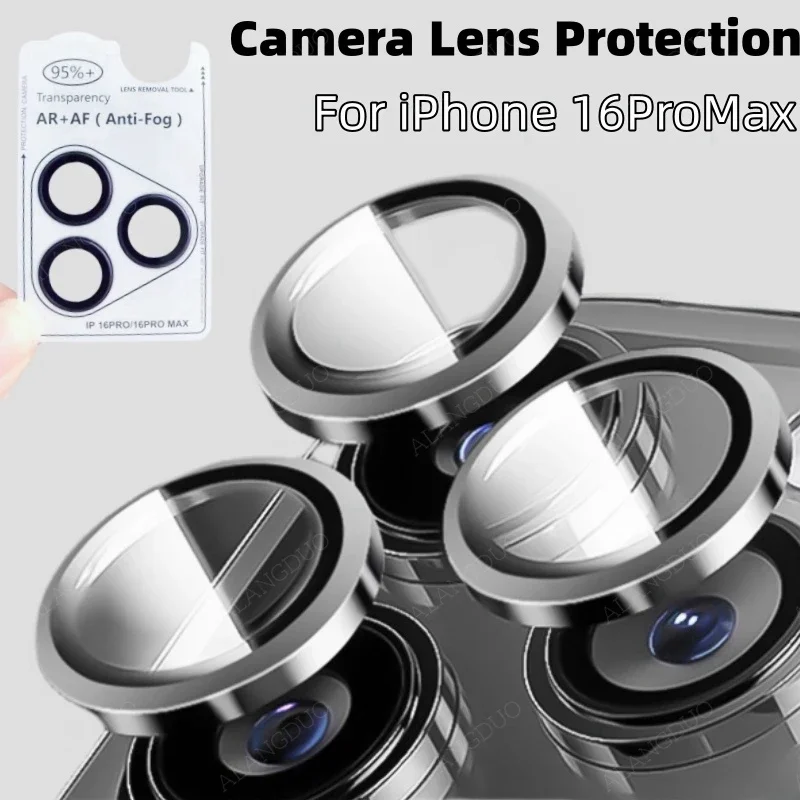 Metal Lens Ring For IPhone 16 Pro Max 15Pro 14 Camera Protector Equipped With Locator For IPhone 16ProMax 15ProMax Lens Glass