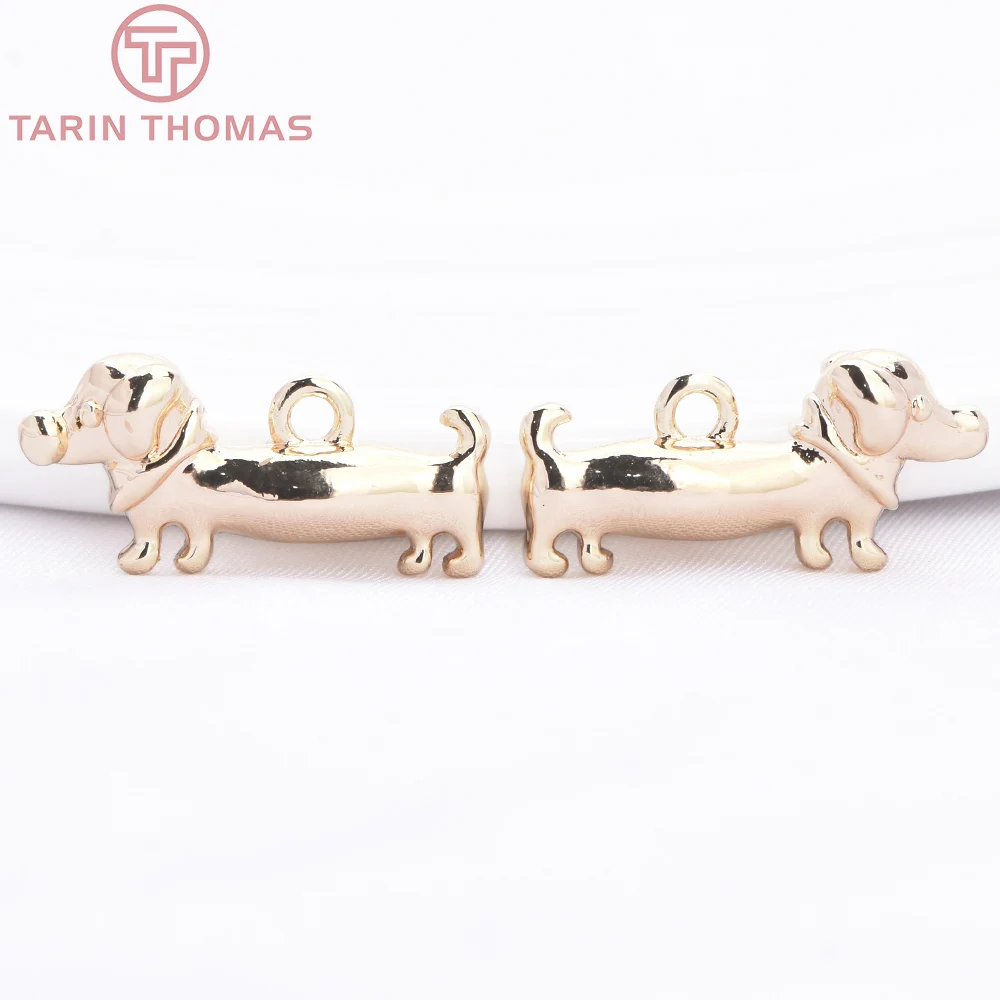 (9376) 24K Gold Color Brass with Zircon Animal Series Snail Elephant Shaped Pendants High Quality Diy Jewelry Making Accessories