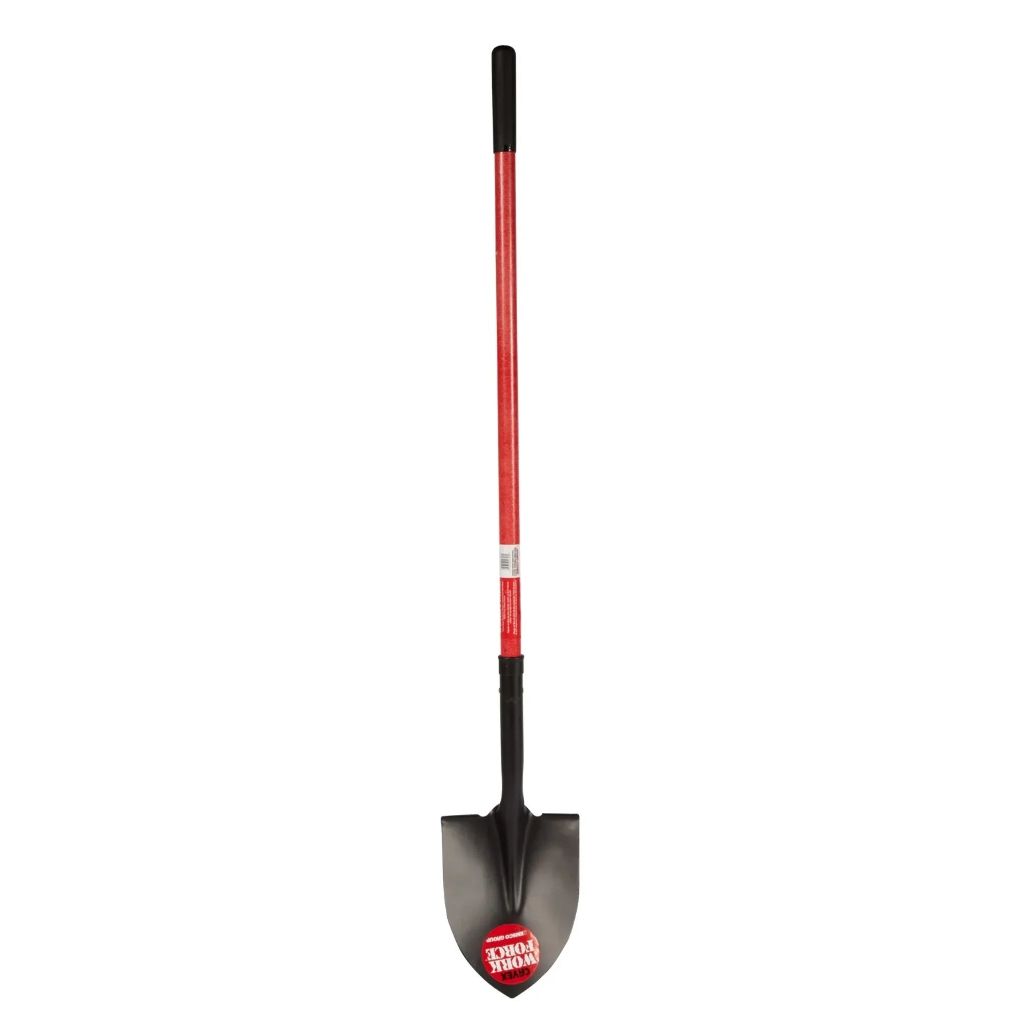 

Round Point Shovel - Sturdy 48” Fiberglass Handle - Heavy Duty 16 Gauge Steel Head