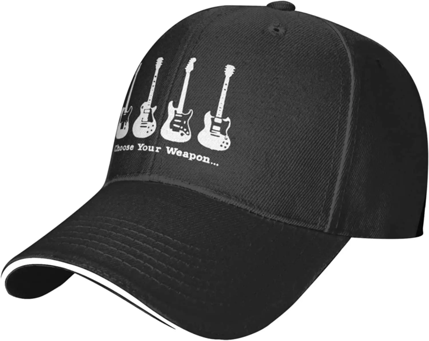 Choose Your Weapon Music Guitar Hat Classic Adjustable Baseball Cap Trucker Hats for Men Women Caps