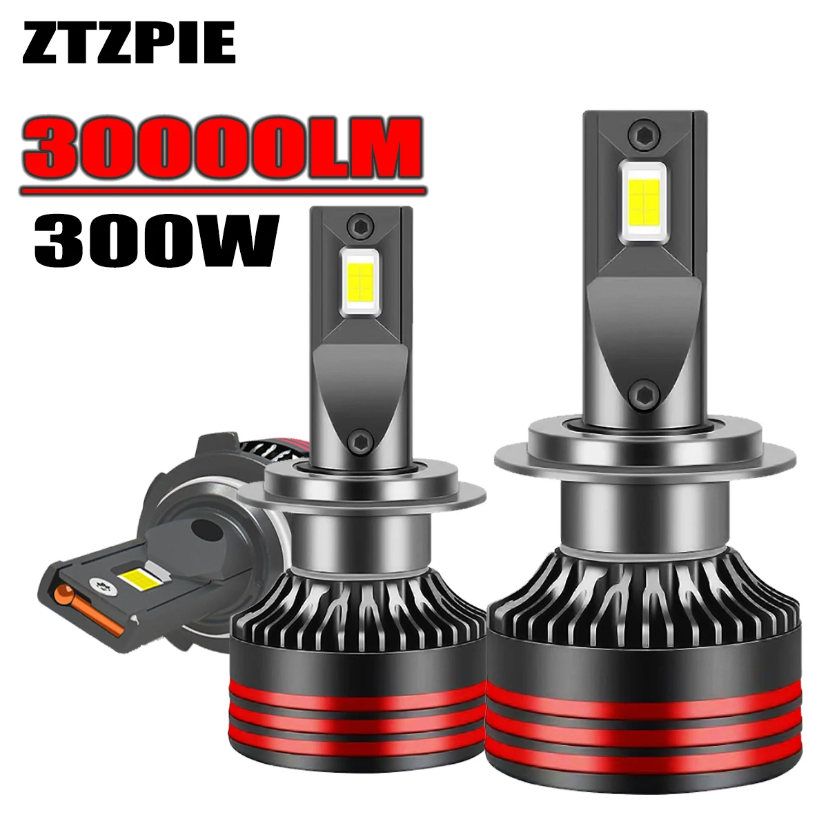 

ZTZPIE k5c Canbus Car LED Headlight 6000K HB3 HB4 9005 9006 H1 H7 H4 H11 Bulbs CSP 4580 Chips Fog Lamp 300W Light 12V 30000LM