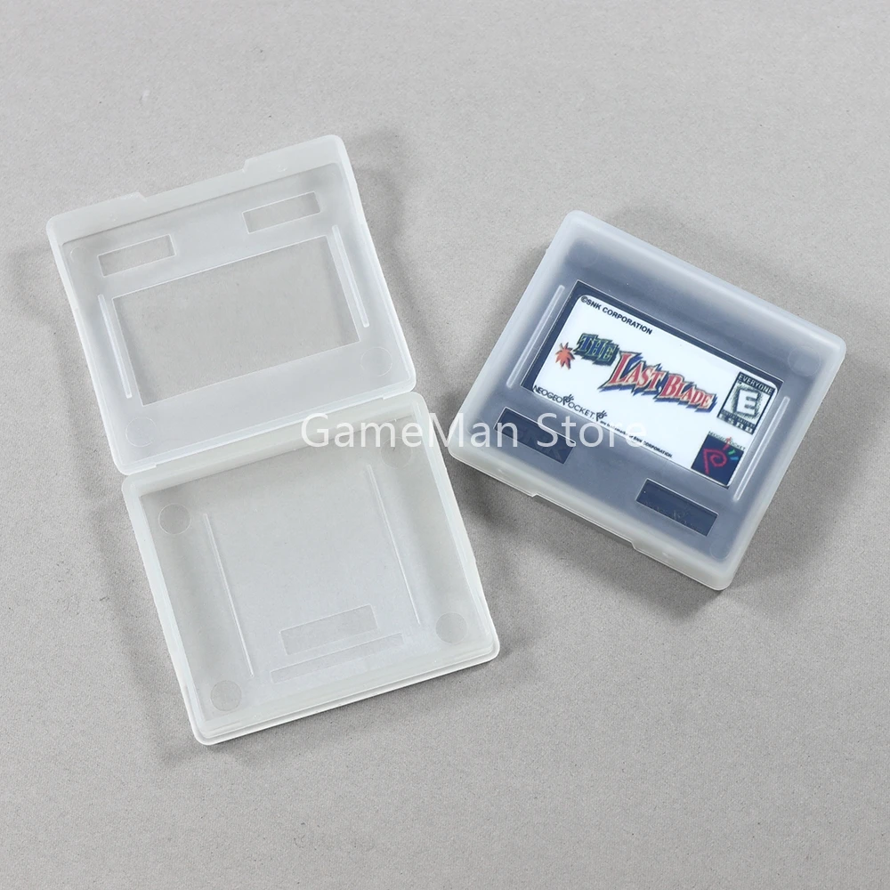 60 pezzi per NGPC NGP custodia in plastica trasparente per carte da gioco cartuccia guscio protettivo per SNK NEO GEO scatola di immagazzinaggio a colori tascabile