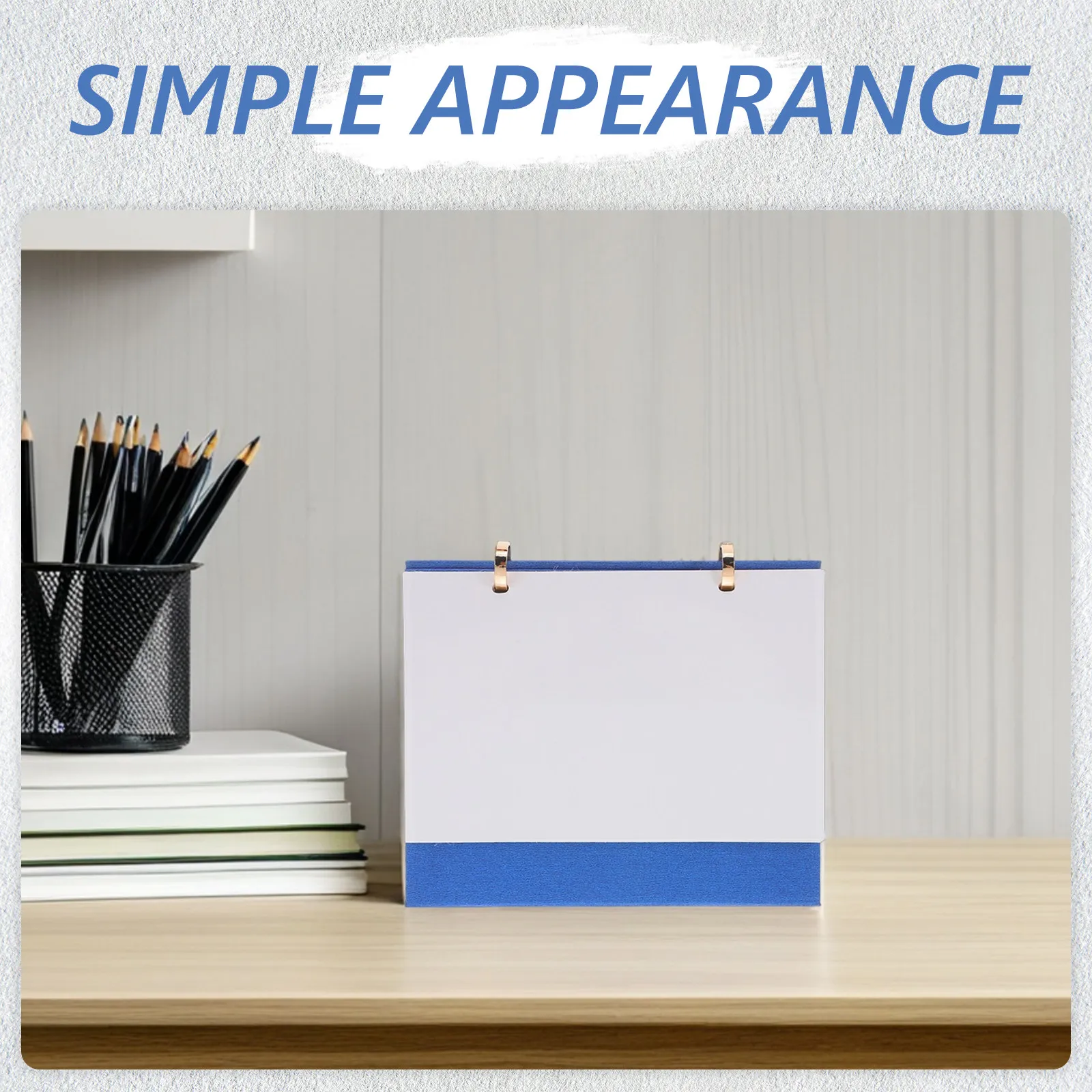 

Standing Blank Flip Desk Calendar Undated DIY Sublimation Printable Hard Cardstock Daily Planner Small Desktop Calendar for Home