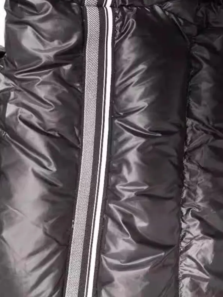 High-End-Down-Mantel für Kinder, lange Kapuzen-Oberbekleidung, Winter, für Jungen und Mädchen, winddicht, wasserdicht, warm, Daunenjacke A4162 – Detail 12