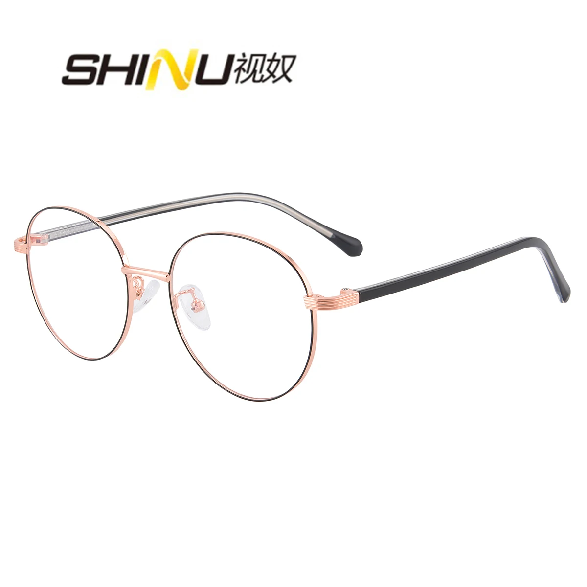 SHINU custom prescription glasses for men multifocal grade glasses near and far round glasses women myopia glasses for students