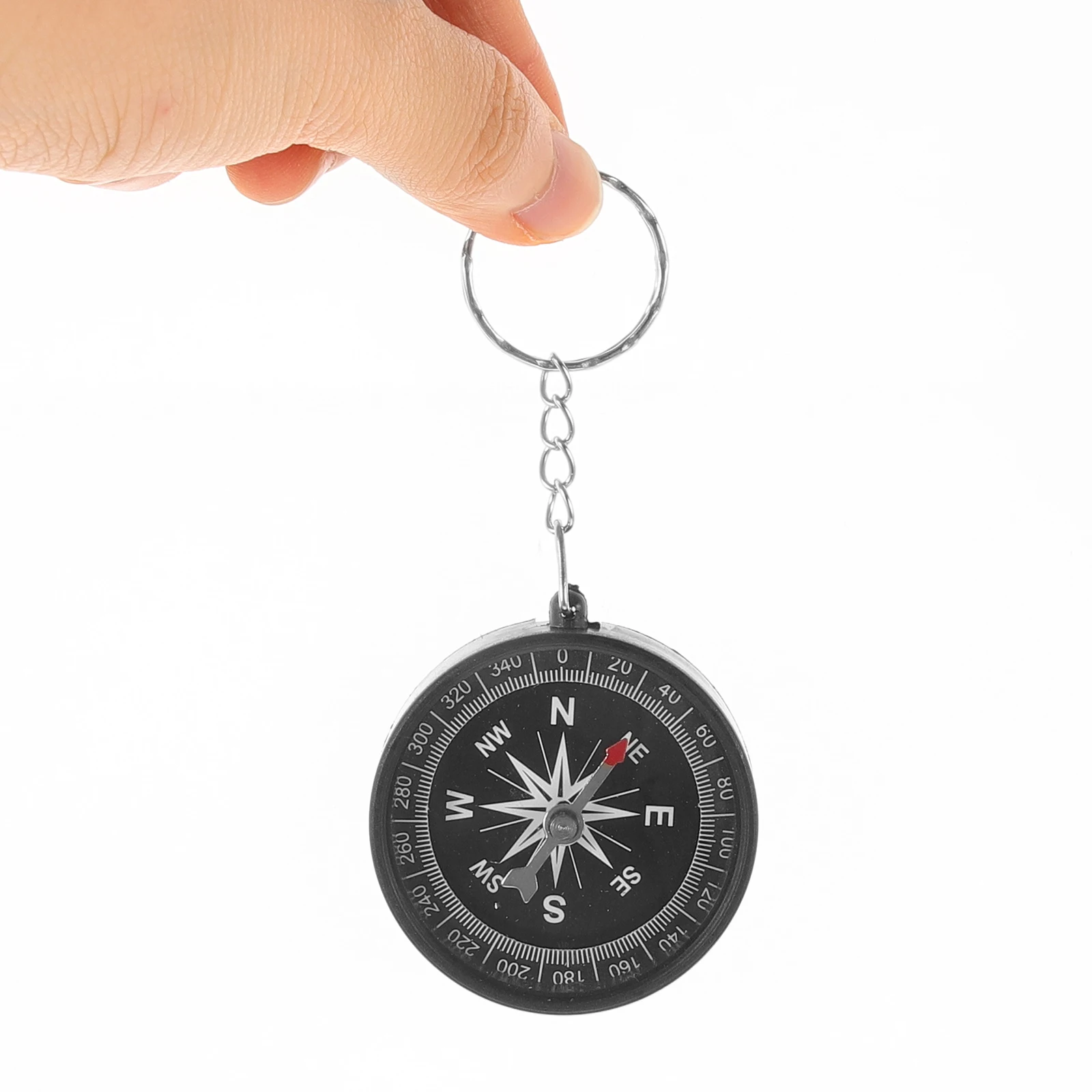 

6pcs Compass Key Design Durable Practical Gift Idea Birthday Camping Hiking Ornament