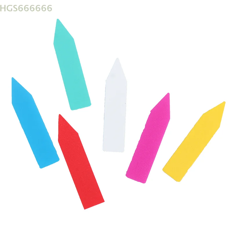 100 قطعة 5*1 سنتيمتر تسميات النباتات الأزهار والبستانية تسميات التأريض تسميات البلاستيك متعدد الألوان حديقة الديكور #5