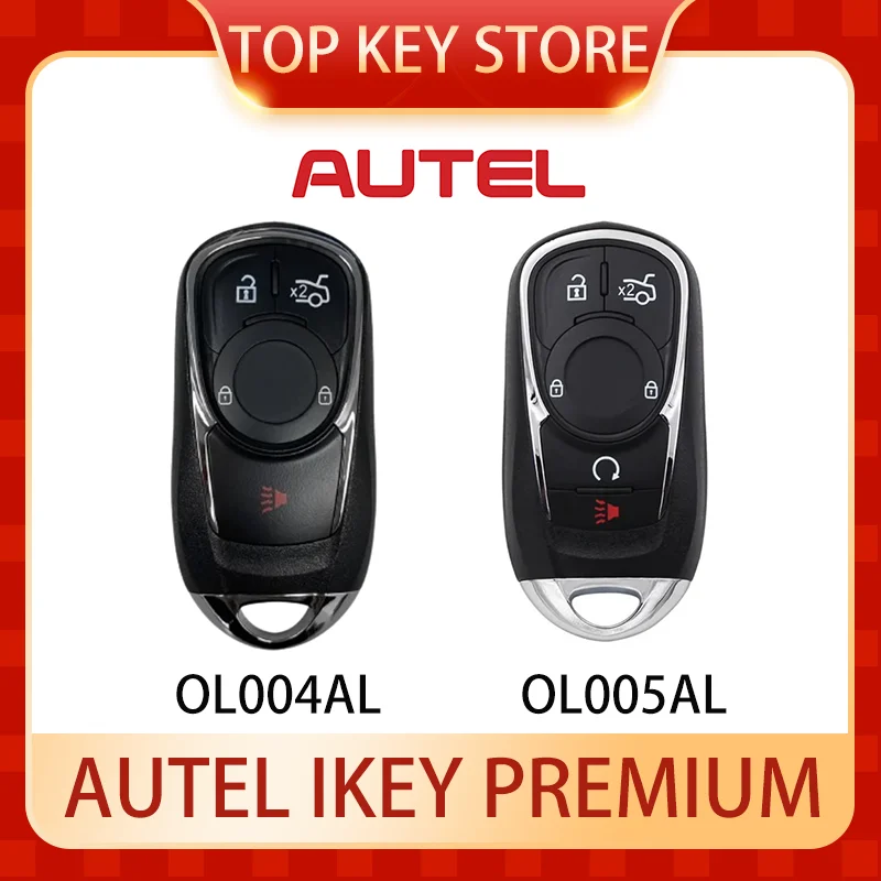 AUTEL Premium IKEY OL004AL OL005AL Universal Smart Key 315Mhz/433Mhz Work With KM100 IM508 IM608 XP400 Pro