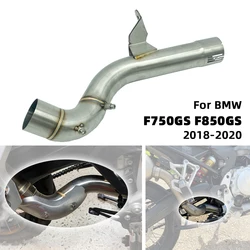 F750GS F850GS Motorcycle Exhaust Muffler Middle Link Pipe Connect Slip On Connector For BMW F750 F850 F 750 850 GS ADV 2020 2019