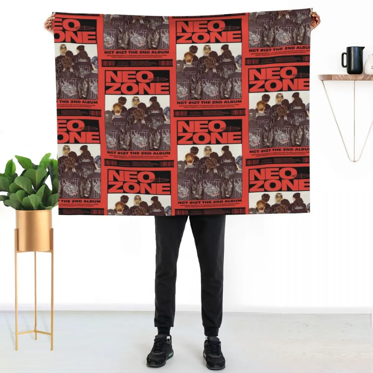 Neo Zone Throw Blanket Fade Resistant Durable Throw Blanket