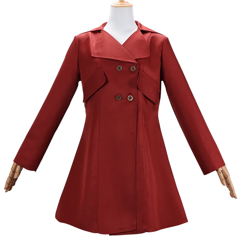 

Horror Movie Doll Robots Megan Coat Red Series Stage Performance Costume MEGAN Girls And Adult Cosplay Halloween Costume