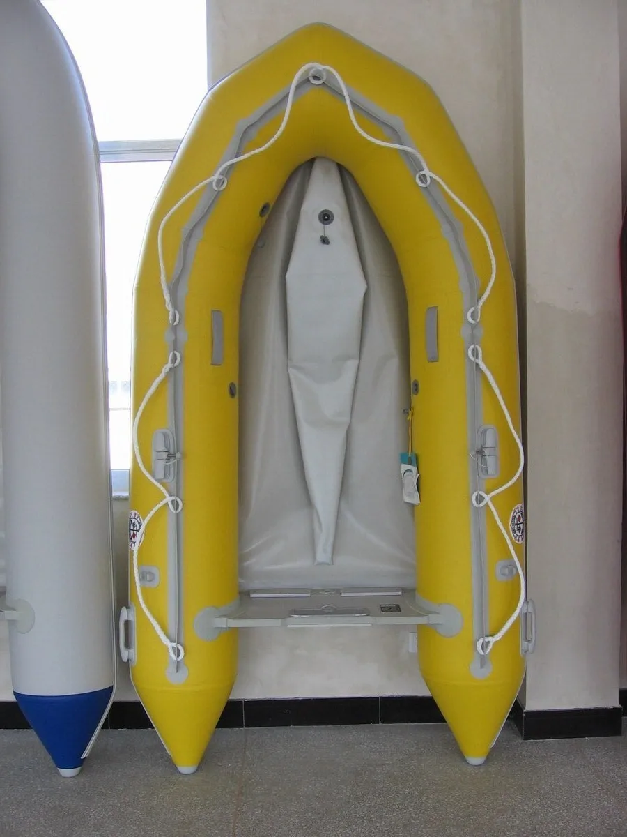 قارب قابل للنفخ من الألومنيوم، قارب قابل للنفخ عالي التحمل، قارب صيد PVC للإنقاذ #5