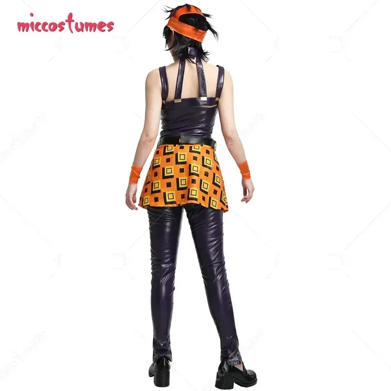 

25COSIn Stock Miccostumes Women's Narancia Cosplay Costume with Headband for Halloween Cosplay Costume