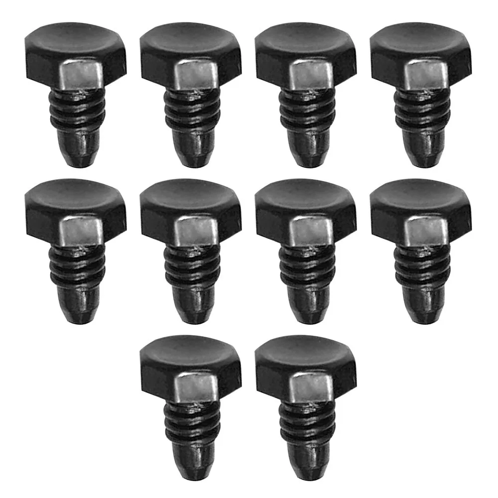 10Pcs New Sharp Nozzle Type Billiard Cue Bottom Covers Pool Cue Bottom Sleeve Screw Tail Plug Protection Plastic Bumper Plug