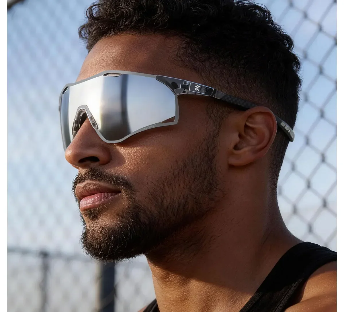 Kapvoe 2026 Neue Sonnenbrille Radfahrbrille Leichte Laufbrille Sportbrille für Männer und Frauen Wanderbrille Kohlefaser UV400 Schutzbrille – Detail 23