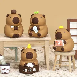 Hot Capybara Figure Toys Kapibara Dolls Simulation Animals Toy Desktop Decoration For Home Desk Kids Xmas Gift