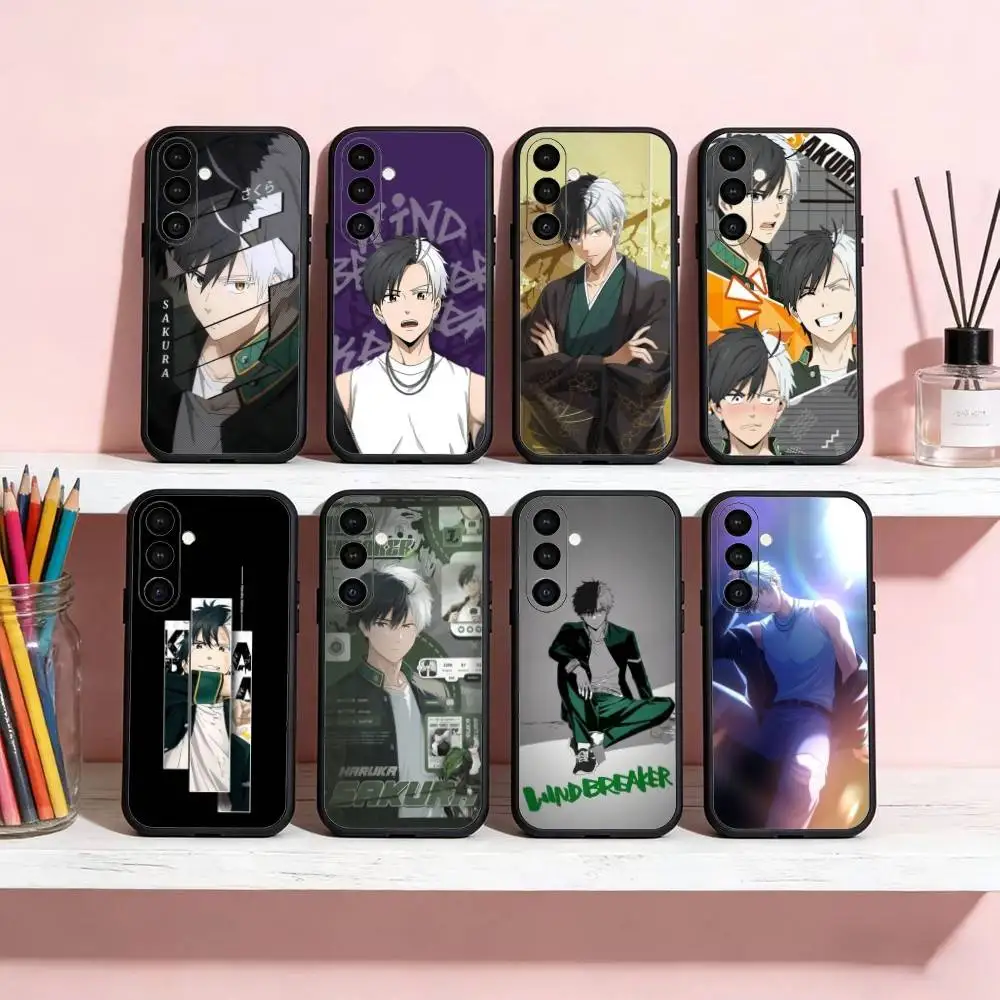 

Anime Wind Breaker Haruka Sakura Phone Case For Samsung Galaxy A20,21s,22,31,32,52,53,72,73,80,91 Soft Black Shell