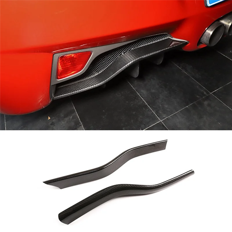 For Ferrari 458 2011-2016 Dry Carbon Fiber Car Rear Bumper Splitter Lip Diffuser Spoiler Cover Trim