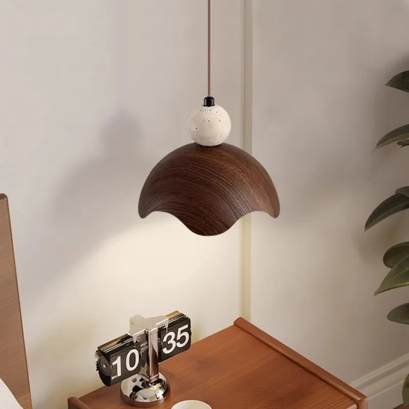 جديد وصول الحديثة قلادة LED ضوء لغرفة النوم السرير الثريات حجر الترافرتين قلادة مصباح مطعم غرفة الطعام جزيرة