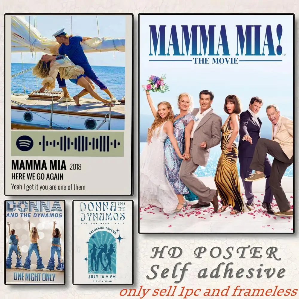Mamma Mia! Movies Poster Gift with prints Home bedroom living room decoration promotion and display