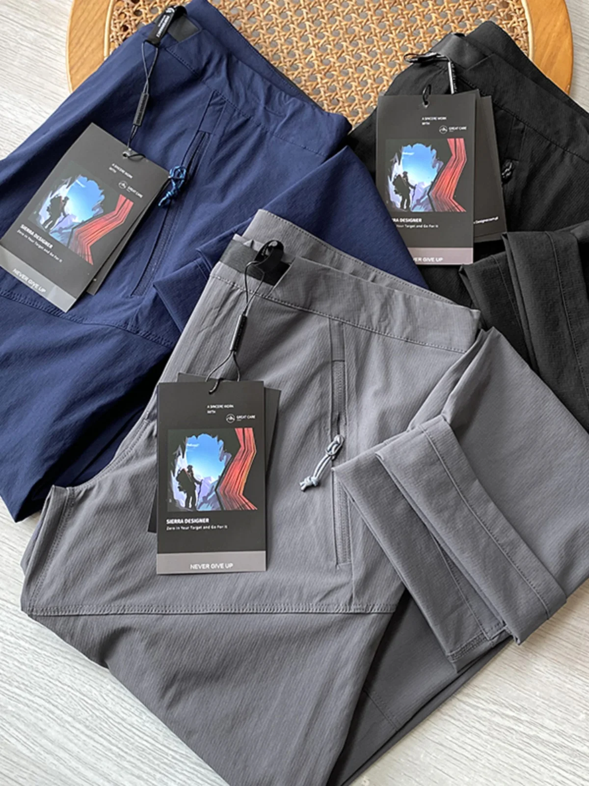 

Мужские летние повседневные брюки для активного отдыха: дышащие, водоотталкивающие, прямого кроя, комфортные, для молодежи, энергичные, длинные