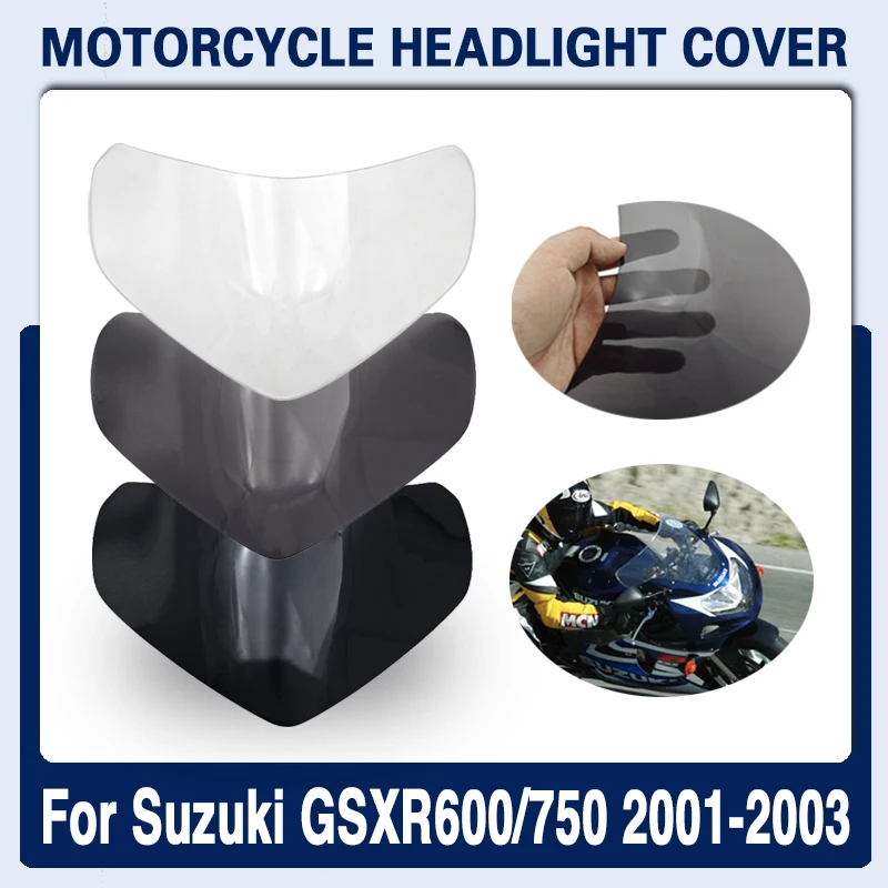 

Для Suzuki GSXR 600 750 2001 2002 2003 K1 мотоциклетный абажур налобный фонарь Защитная крышка для объектива Защита