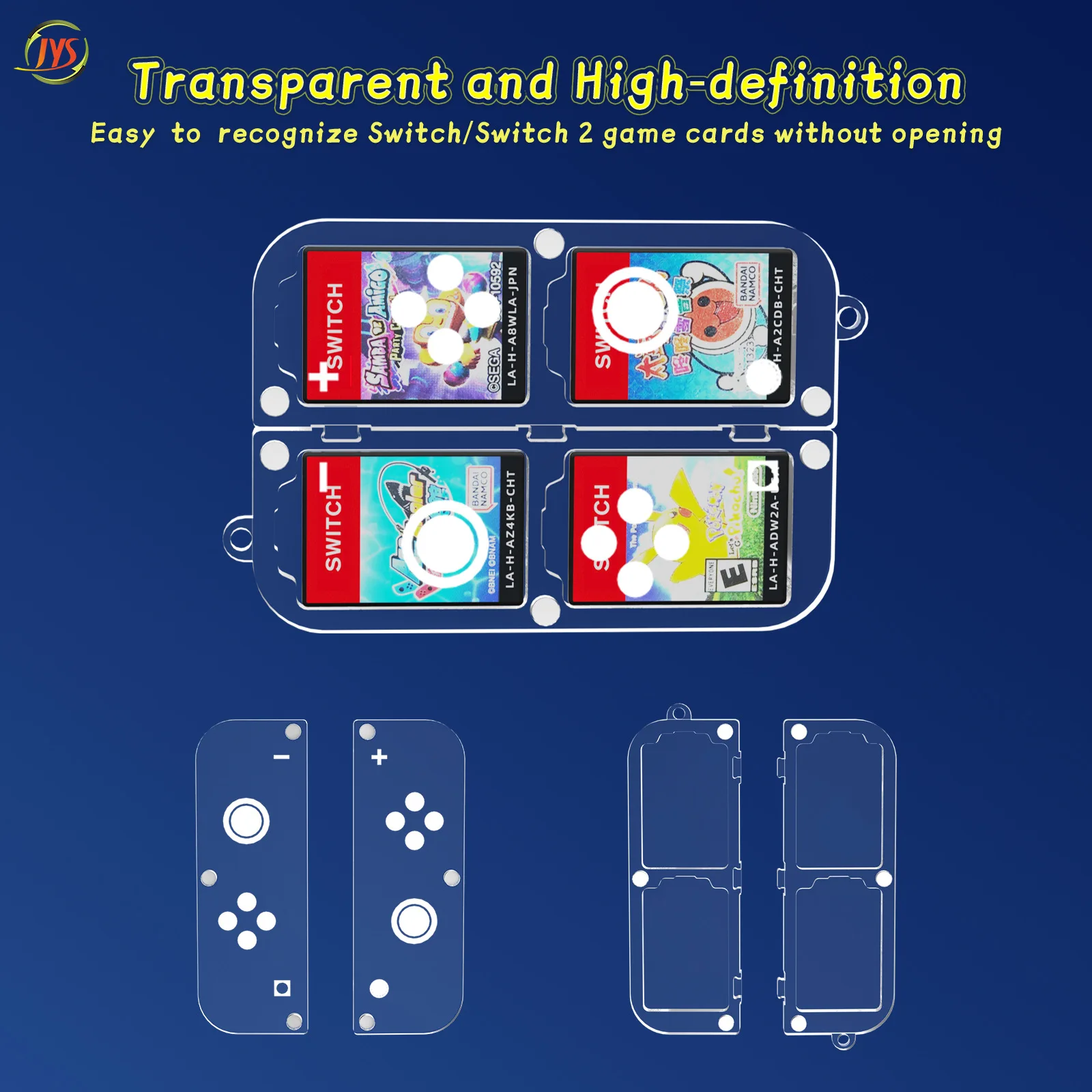 JYS-NS257 Transparent Game Card Storage Pendant for Switch