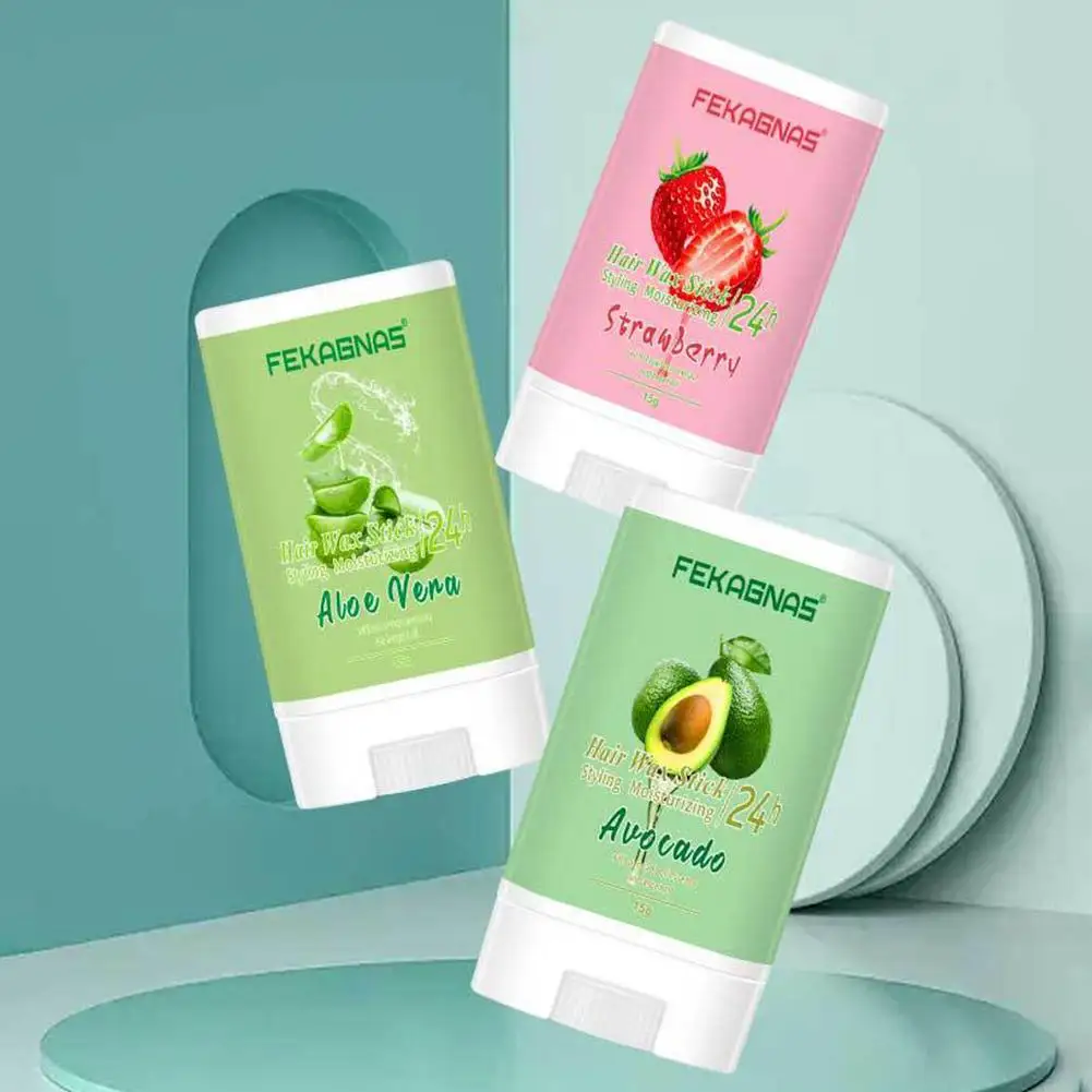 

15g Children Hair Styling Wax Stick Aloe Vera Strawberry Avocado Styling Wax For Deep Moisturizing Preventing Dryness And F E9Q8