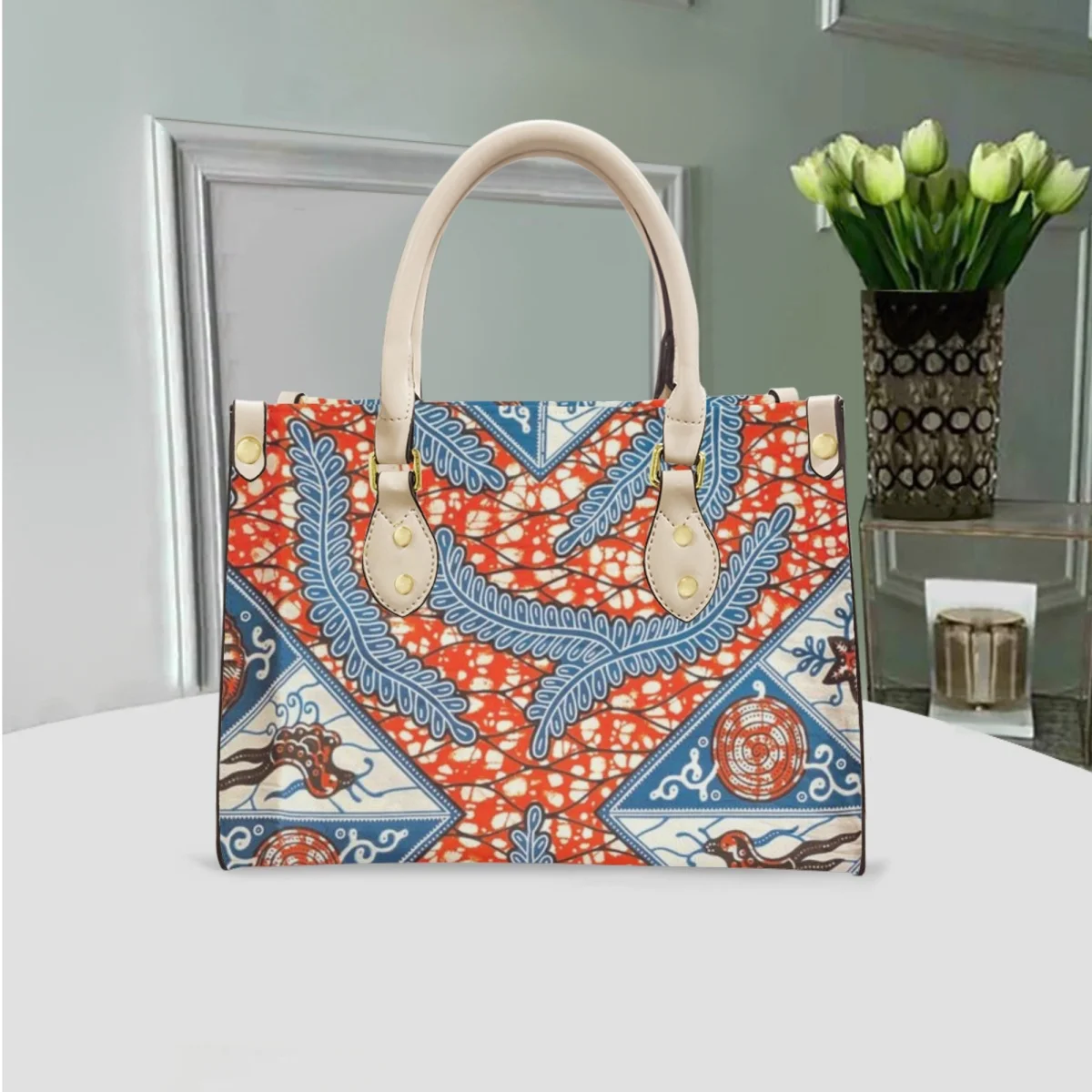 FORUDESIGNS Nigeria Style Ladies Hand Bag African Culture Design Handbags Female Vintage Tote Bags Woman 2023 New Collection
