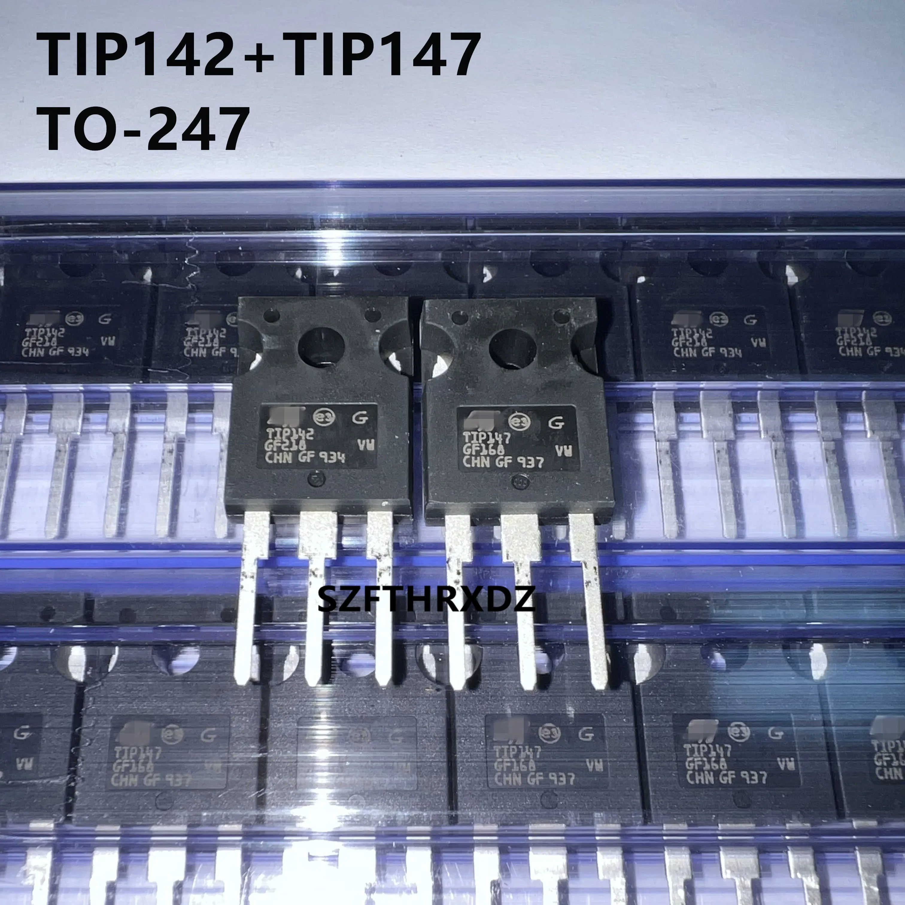 

SZFTHRXDZ 10pcs-20pcs 100% New Original TIP142 TIP147 TO-247 Darlington Tube 15A 100V