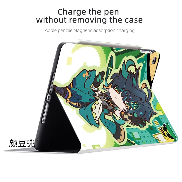 Game Genshin Impact Kinich For iPad Air 45 Mini 5 6 Case Luxury Silicone For Pro 12.9 11 For iPad 10th Protective  Pro13 11 in