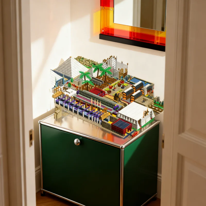 

10535 деталей MOC Древний Египет, Часть 30: Готовая модульная модель городского пейзажа, строительные блоки, креативный подарок, DIY, декор для выставки, для взрослых